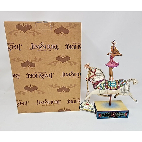 Jim Shore Heartwood 2006 Bareback Ballerina Horseback Figurine #4007671 Box JS6
